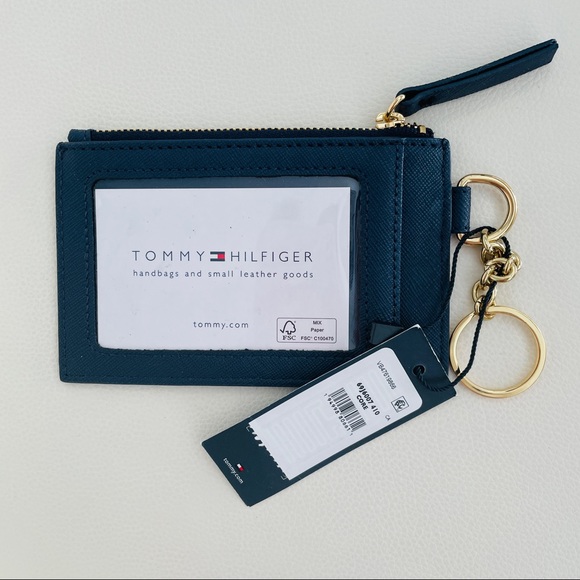 2/$20 TOMMY HILFIGER Summer Strip Coin Purse - Picture 2 of 2